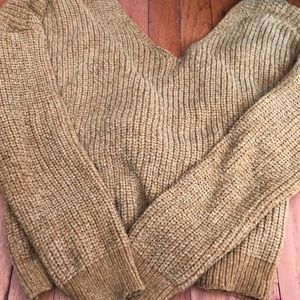 Knot back forever 21 yellow sweater